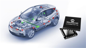 Microchip微芯推出首批車規(guī)級(jí)10BASE-T1S以太網(wǎng)器件