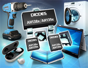 Diodes推出兩款全新單片單極霍爾效應開關產品組合